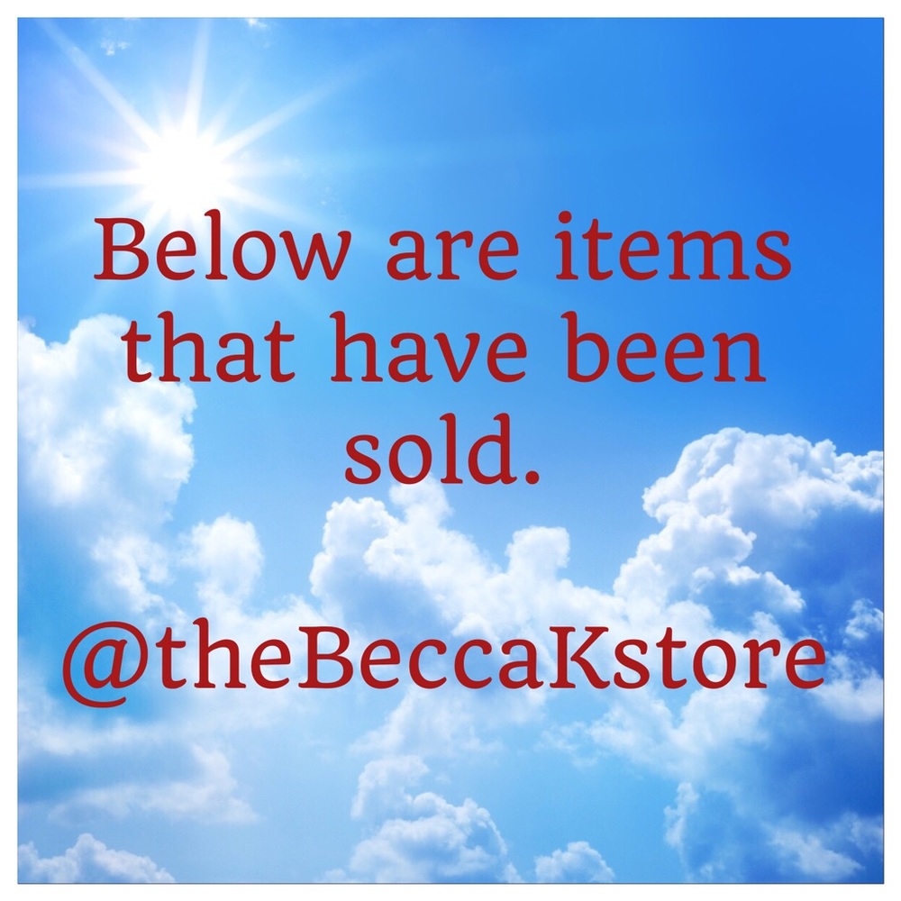 Items that have sold.